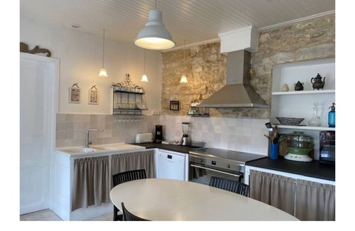 L'Echardiere House | Charming Stone Village House with Ocean View & Spa Amenities