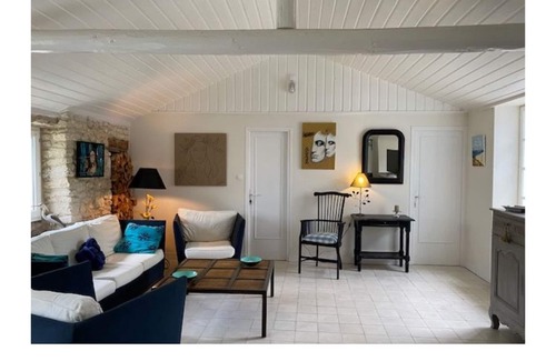 L'Echardiere House | Charming Stone Village House with Ocean View & Spa Amenities