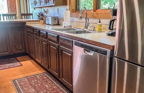 Old Forge House | Serene Home on 4th Lake with Private Dock and Pool