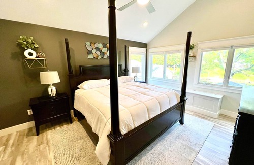 Huron House | Inviting Home with Pool, Spa & Boat Dock for Memorable Stays