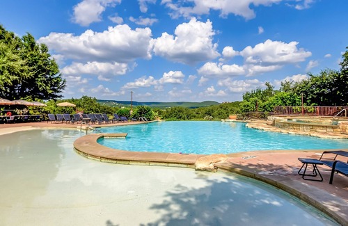 Jonestown Condo | Beautiful home with shared hot tub, private washer and dryer, WiFi, & central AC