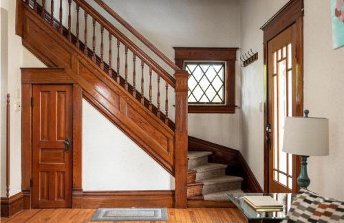 Traverse City House | Charming Home with AC, Fire Pit & Walkable Location