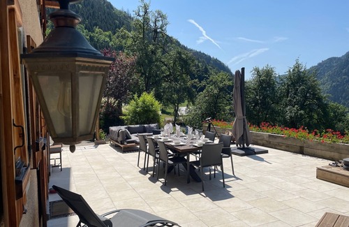 Saint-Jean-dʼAulps Ski Chalet | Exquisite Chalet with Hot Tub & Panoramic Mountain Views