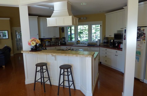 Silver Beach House | Lake-View Retreat: Gourmet Kitchen & Spa Amenities Await
