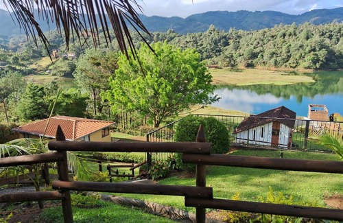 Guatape Villa | Tranquil Lake View Villa with Hot Tub & Town Access