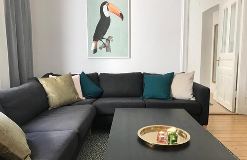 SoFo Apartment | Bright 2-Room Apartment in SoFo with Family-Friendly Amenities