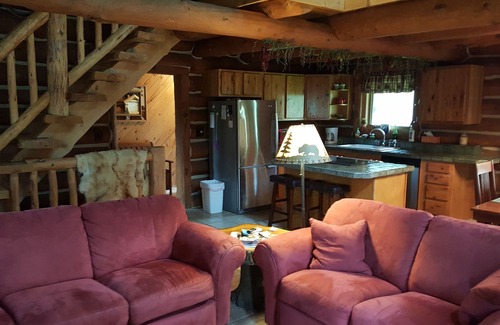 Custer Cabin | Secluded Log Cabin Retreat with Pool and Ocean View