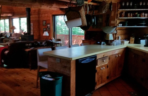 Sutton House | Charming Log Cabin Overlooking Blaisdell Lake with Beach Access