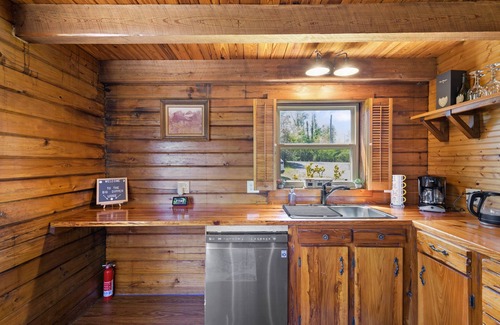 Youngstown House | Scenic Log Cabin with Private Dock & Game Room Retreat