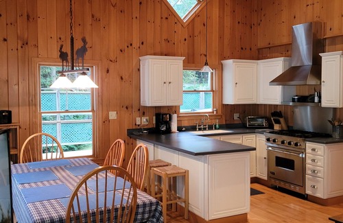 Forest CIty House | Idyllic Maine Retreat on East Grand Lake with Spa & Hot Tub