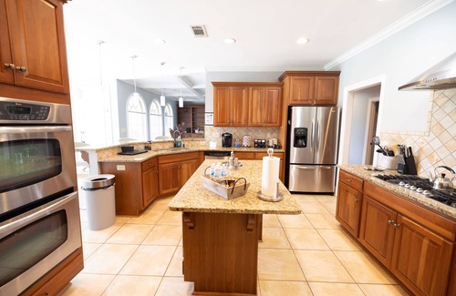 Hope Hull House | Elegant Mini Mansion with Private Pool Near the Airport