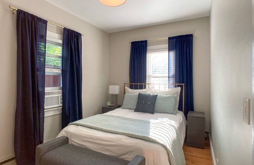 Blackstone Apartment | Modern First Floor Apartment with Backyard Near Brown