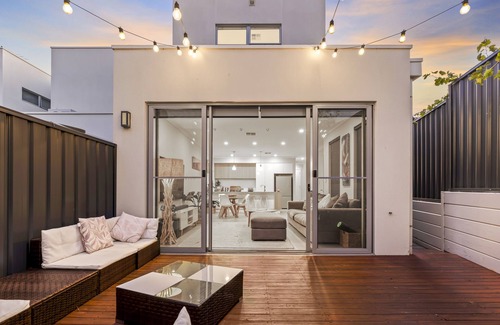 Christies Beach House | Modern Beach Retreat: Steps to the Sand with Pool & Spa