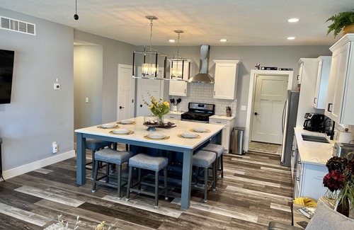 Northeast South Bend House | New Home Steps from Notre Dame with Ocean View & Spa