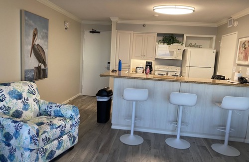 Galveston Condo | Renovated Oceanview 1Bdrm at San Luis Resort - Rated 10/10