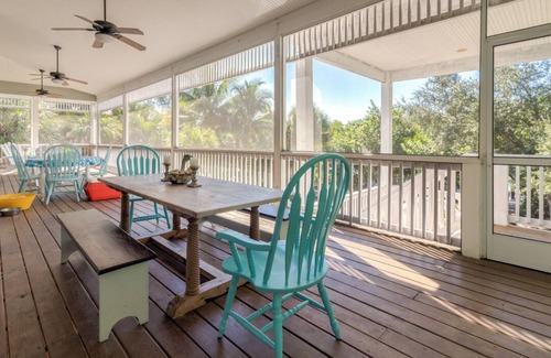 Palm Island House | Inviting Palm Island Getaway: Pool, Spa & Steps to Beach