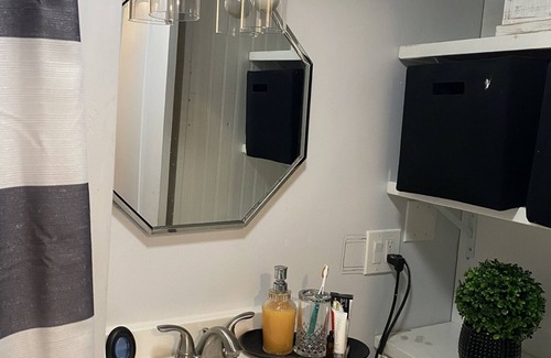 Lawrence Apartment | Private Studio with Hot Tub and Workspace Access