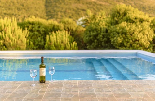 Samos Town Villa | Beautiful private villa with A/C, private pool, WIFI, TV, terrace, panoramic view and parking