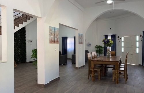 Metapan House | Contemporary Brick Style Home with Spa & Pet-Friendly Atmosphere
