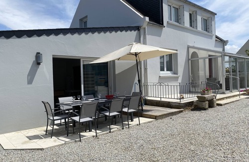 Plouescat House | Beachside Haven: Renovated Home with Ocean Views