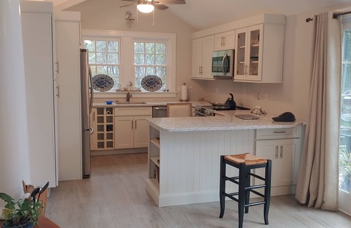 South Jamesport House | Renovated Beach House Steps from the Bay with Pool & Ocean View