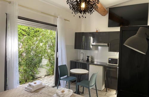 Aix-en-Provence House | beautiful room+kitchen.swiming pool.vue.garden.olive+palm grove.Tiny Bathroom