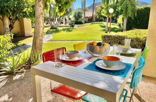 Araby Condo | Stylish Retreat with Home Office, Tennis & Big Pool-Spa