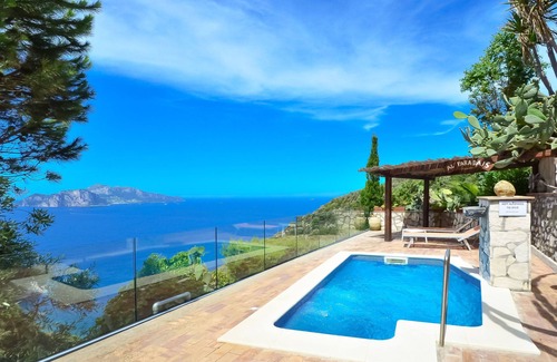 Termini Villa | Elegant Villa Bacco: Sea View, Pool & Garden Retreat