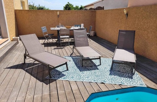 Maureilhan House | Beautiful villa, south of France with swimming pool 15 min from the sea