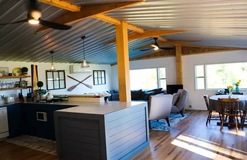 Farmington Falls House | Captivating Waterfront Retreat with Ocean Views & Family Amenities