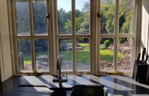 New Forest District Cottage | Serene Riverside Cottage with Pool & Kitchen in Town Center
