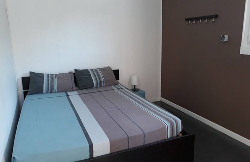 Daux Bed & Breakfast | Cozy Bedroom with Private Access & Poolside Relaxation