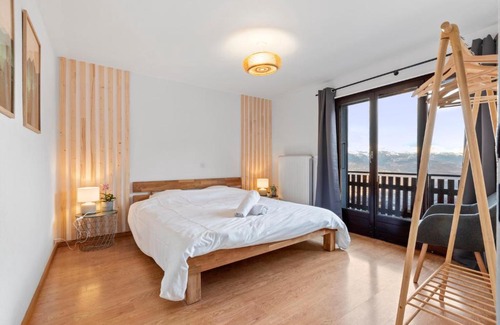 Nendaz Apartment | Bel appartement avec vue alpine