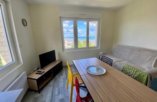 Arromanches-les-Bains Apartment | Oceanfront Retreat: Bellavista #6 by Melrose Awaits You