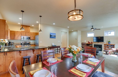 Old Farm District House | Relaxing Bend Getaway with Private Hot Tub & Patio