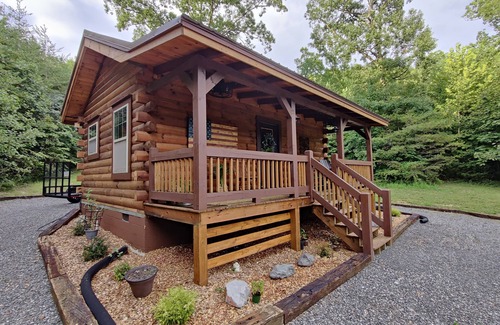 Whiteside Cabin | Pet Friendly Bennett Lake Tiny Cabin with Scenic Views