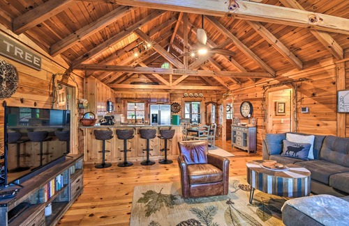 Tate Cabin | Inviting Bent Tree Cabin with Pool & Mountain Views