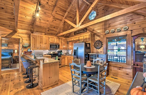 Tate Cabin | Inviting Bent Tree Cabin with Pool & Mountain Views