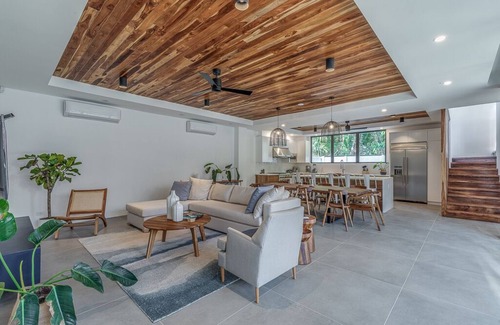 Playa Guiones Villa | Beachfront Haven: Besos Luxury Home with Pool & Spa