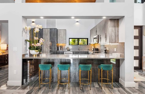 North Bay Village Villa | Premier Bayfront View Villa with Heated Pool & Spa