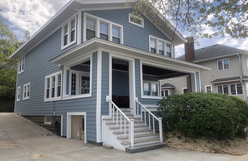 Macatawa Cottage | Idyllic Front Porch Retreat at Macatawa Park with Beach Access