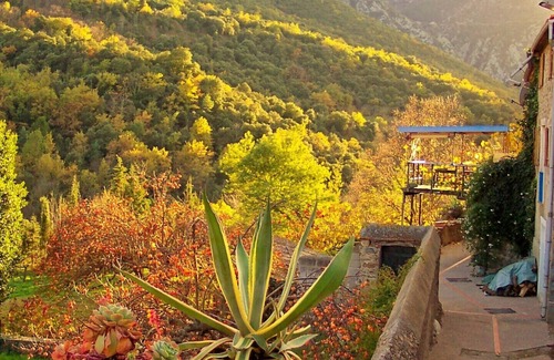 Estoher Cottage | Romantic Village House with Garden & Mountain Views