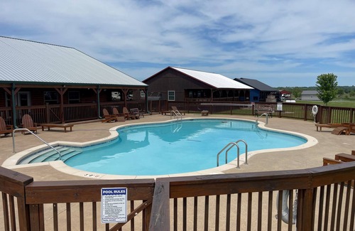 Afton House | Big Grand Lake Cabin on Duck Creek with Pool