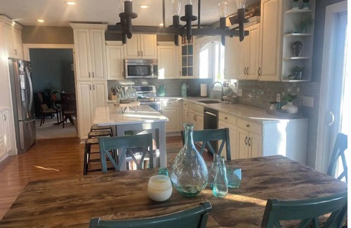 Perham House | Big Pine Lake Private Retreat with Pool and Lakeshore Access