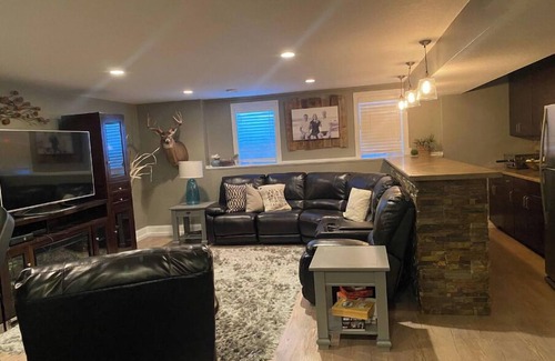 Perham House | Big Pine Lake Private Retreat with Pool and Lakeshore Access