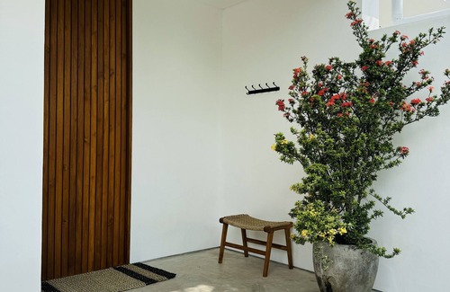 Mengwi House | Modern Birch House with Private Pool & Rice Field Views
