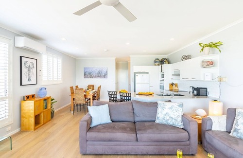 Anna Bay House | Pet-Friendly Getaway at Birubi First Wave with Ocean Views