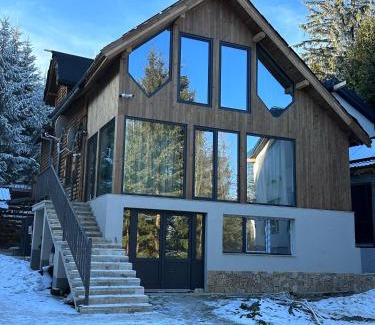 Paltinis House | Pet-Friendly Black Wolf PĂLTINIȘ with Hot Tub & Kitchen