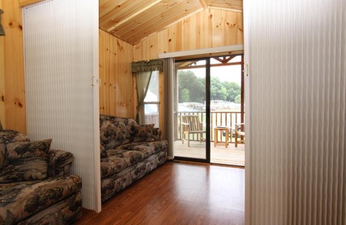 Milton Resort | Comfortable Blackhawk RV Campground Cabin with Pool Access