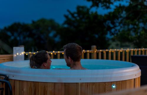 Lampeter Apartment | Pet-Friendly Blaenplwyf Shire Pods with Hot Tub, Rated 9.5